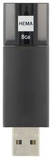 Clé usb 2.0 8go noir