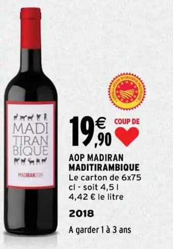 Intermarché Aop Madiran Maditirambique offre