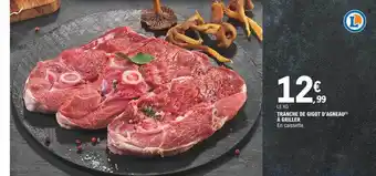 Tranche de gigot d'agneau à griler
