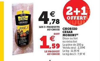 Chorizo césar moroni