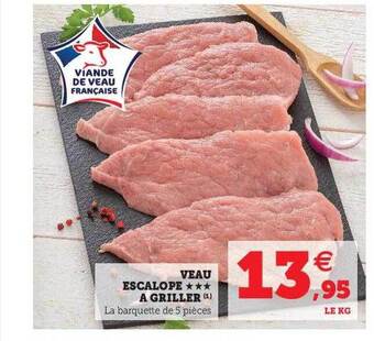 U Express Veau escalope à griller offre