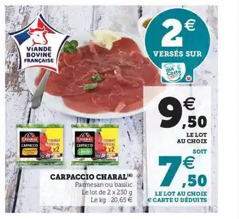 U Express Carpaccio charal offre