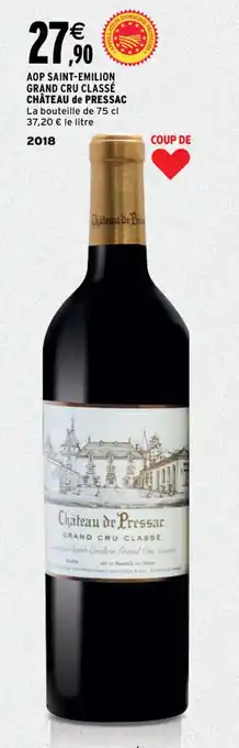 Intermarché CHÂTEAU DE PRESSAC aop saint-emilion grand cru classé offre
