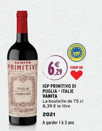 Intermarché VANITA igp primitivo di puglia - italie offre