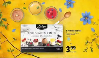 Lidl 6 Verrines Sucrées Deluxe offre