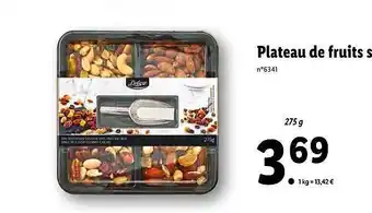 Lidl Plateau De Fruits Sec Deluxe offre
