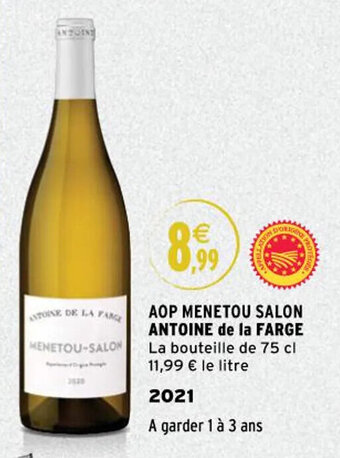 Aop menetou salon antoine de la farge