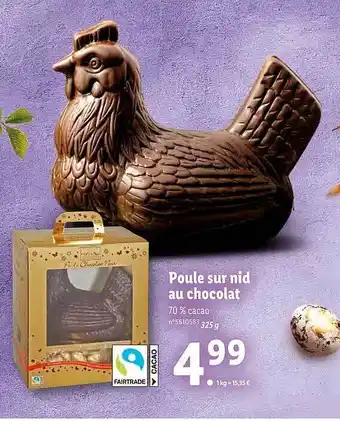 Lidl Poule Sur Nid Au Chocolat offre