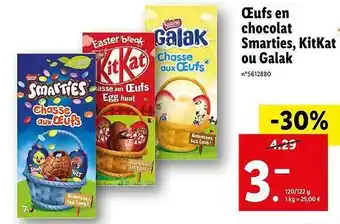 Lidl Oeufs En Chocolat Smarties, Kitkat Ou Galak Nestlé offre