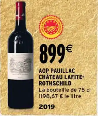 Intermarché Aop pauillac château lafite-rothschild offre