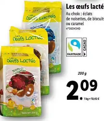 Lidl Les Oeufs Lacté Favorina offre