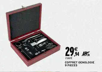 Intermarché Coffret oenologie 9 pieces offre