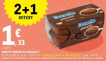 E.Leclerc DANETTE mousse au chocolat offre