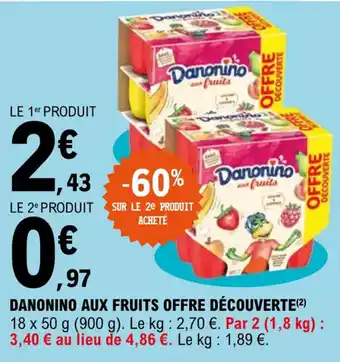 E.Leclerc DANONINO aux furits offre découverte offre