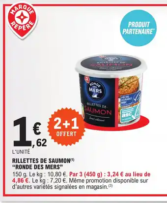 E.Leclerc "RONDE DES MERS" rillettes de saumon offre