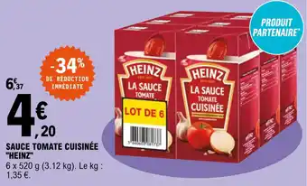 E.Leclerc "HEINZ" sauce tomate cuisinée offre