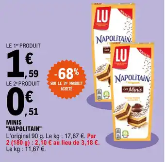E.Leclerc LU minis "napolitain" offre