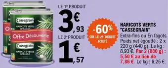 "CASSEGRAIN" haricots verts