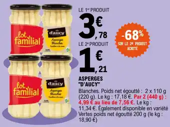E.Leclerc "D'AUCY" asperges offre