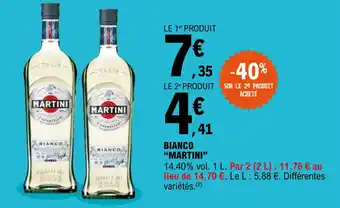 E.Leclerc "MARTINI" bianco offre