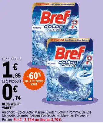 E.Leclerc "BREF" bloc wc offre