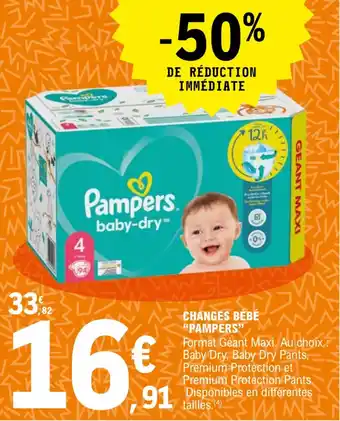 E.Leclerc "PAMPERS" changes bébé offre