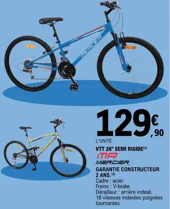 E.Leclerc Garantie constructeur 2 ans. offre