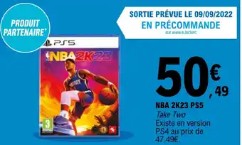 E.Leclerc NBA 2K23 PS5 offre