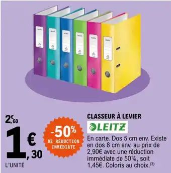 E.Leclerc Classeur à levier offre