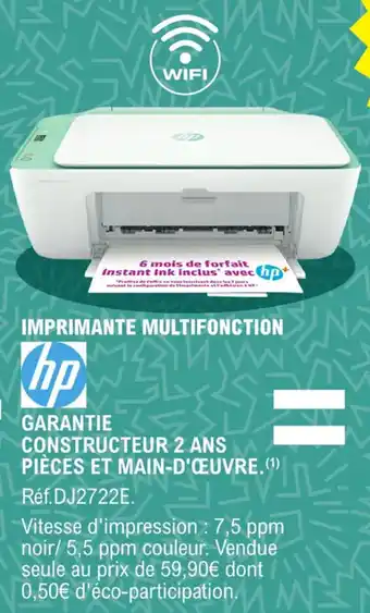 E.Leclerc Garantie constructeur 2 ans pièces et main-d'œuvre offre