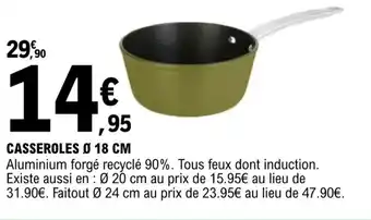 E.Leclerc Casseroles Ø 18 cm offre