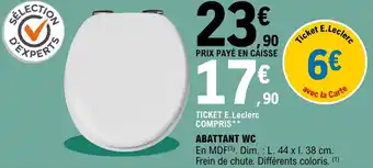Abattant wc