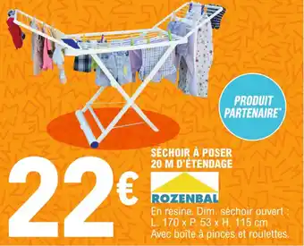 E.Leclerc Sechoir à poser 20 m d'étendage offre