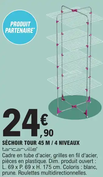 E.Leclerc Séchoir tour 45 m / 4 niveaux offre