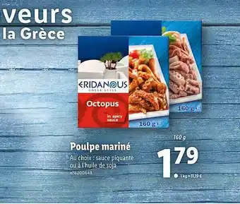 Lidl Poulpe Mariné offre