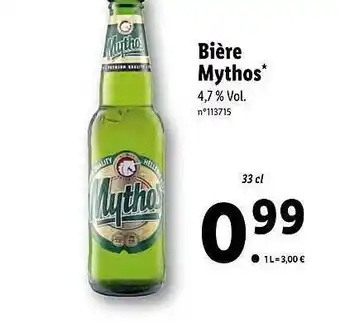 Lidl Bière Mythos offre