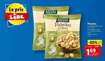 Lidl Pistaches Alesto offre