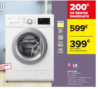 Carrefour LG Lave-Linge offre