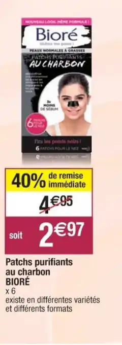 Biore Patchs Purifiants Au charbon