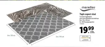 Lidl Tapis Aspect Sisal Meradiso offre