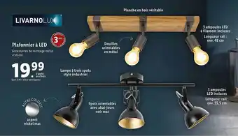 Plafonnier à Led Livarnolux