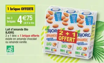 Cora x Carrefour BJORG lait d'amande bio offre