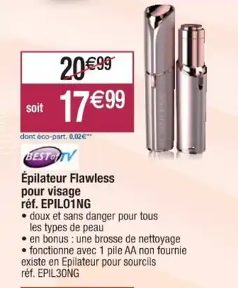 Cora x Carrefour Épilateur flawless pour visage offre