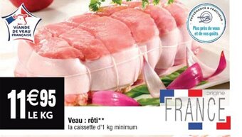 Cora x Carrefour Veau : rôti offre