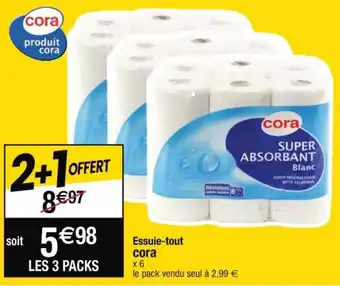 Cora x Carrefour CORA essuie-tout offre
