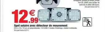 Spot solaire avec détecteur de mouvement