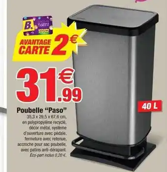 Bazarland Poubelle offre