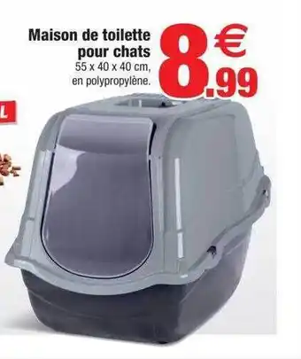 Maison de toilette pour chats
