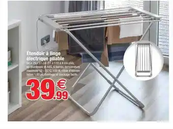 Étendoir à linge électrique pliable