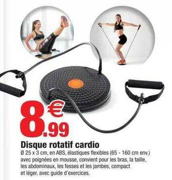 Bazarland Disque rotatif cardio offre